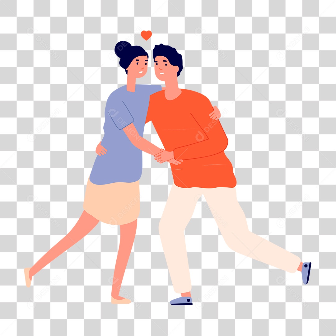 Desenho de Casal PNG Transparente