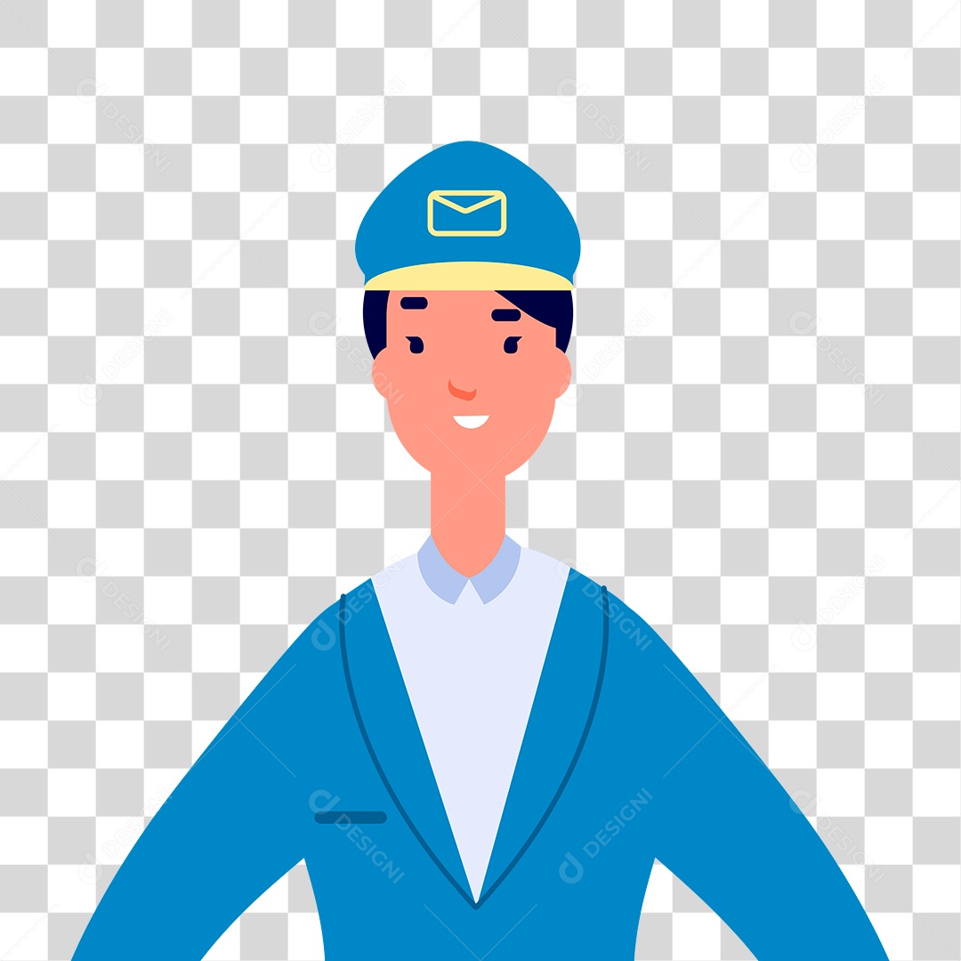 Desenho de Carteiro PNG Transparente