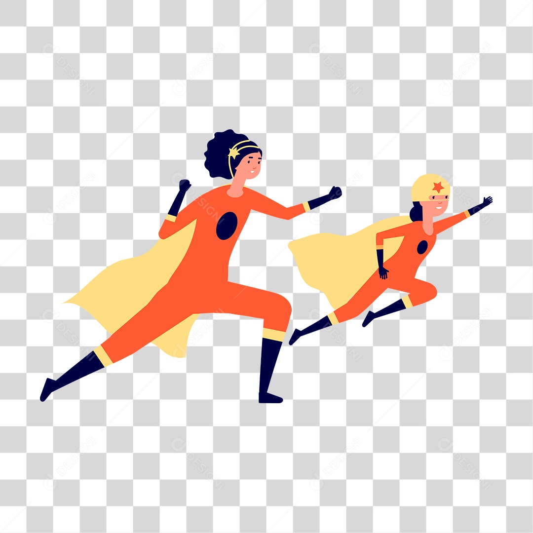 Desenho de Super Herói PNG Transparente