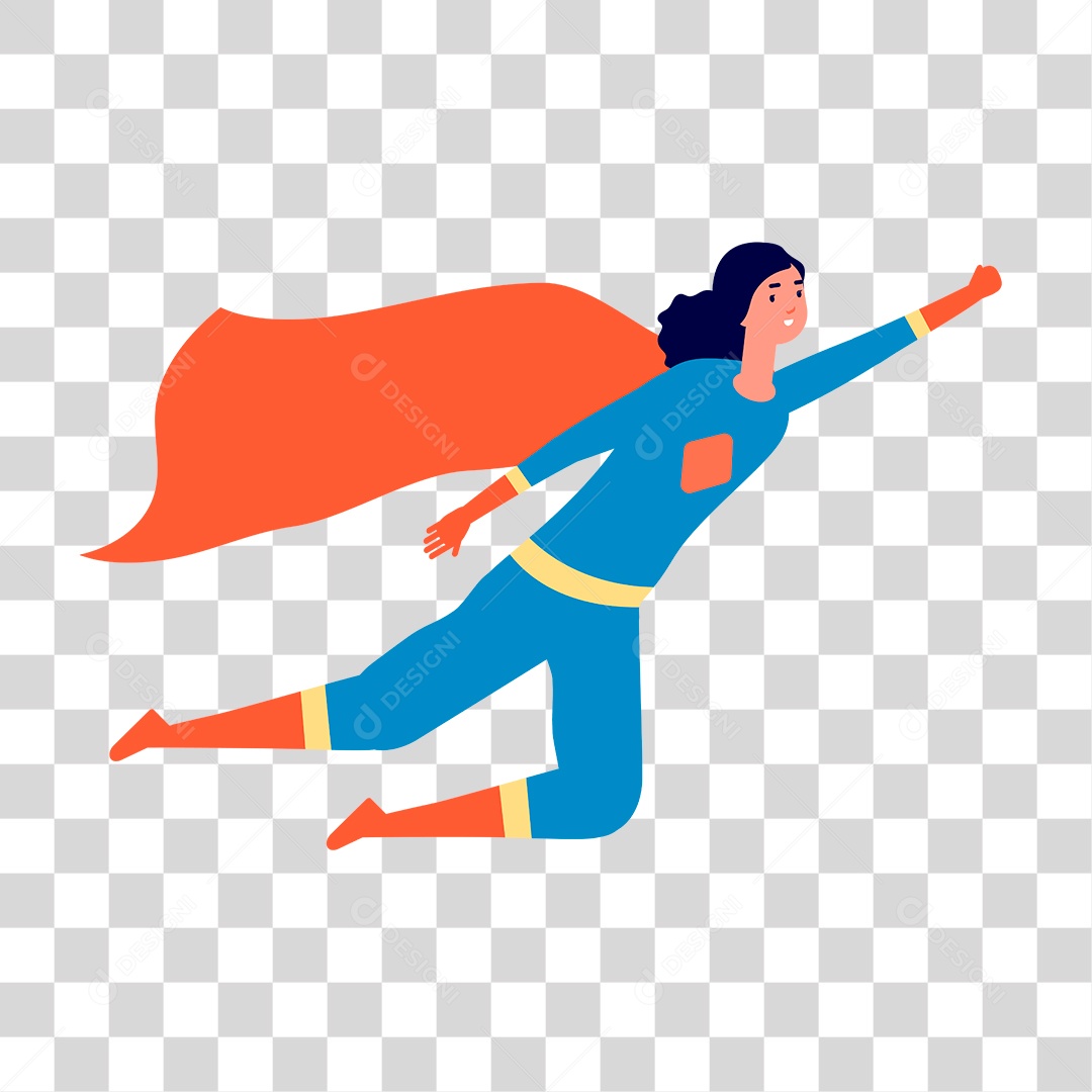 Desenho de Super Herói PNG Transparente