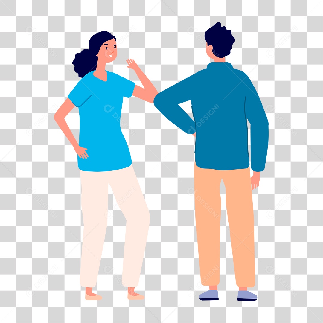 Desenho de Amigos PNG Transparente