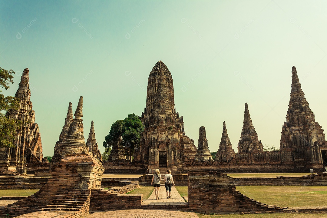 Tailândia Ruínas e antiguidades no Ayutthaya Historical
