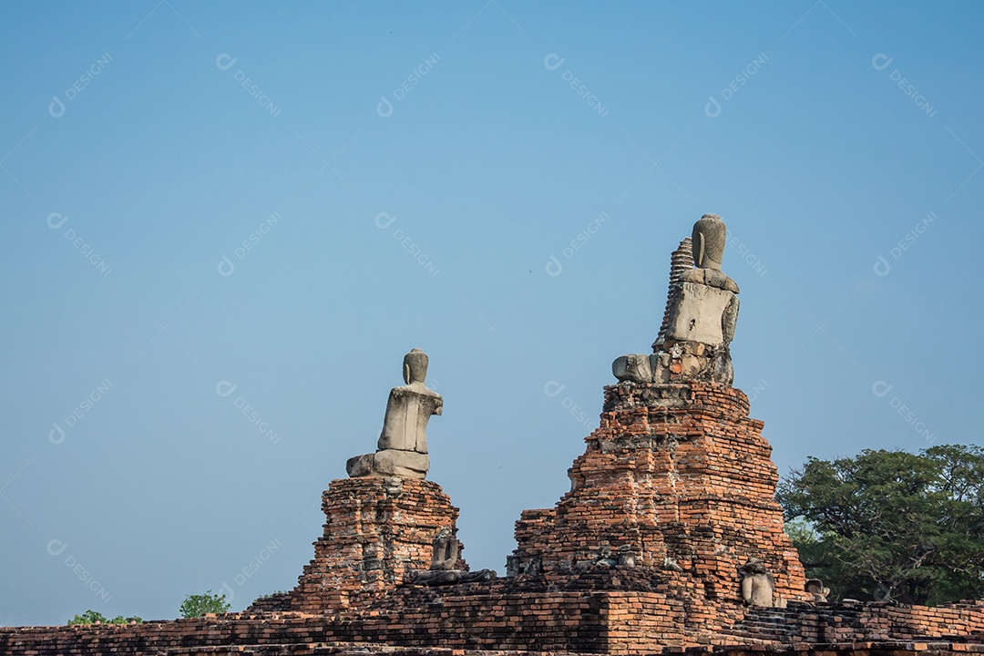 Tailândia Ruínas e antiguidades no Ayutthaya Historical