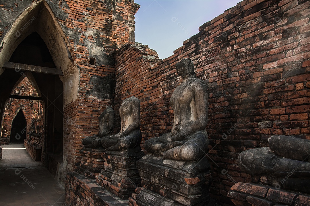Tailândia Ruínas e antiguidades no Ayutthaya Historical