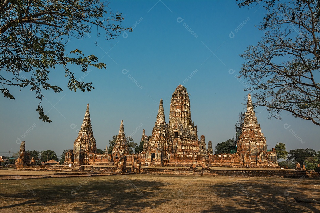 Tailândia Ruínas e antiguidades no Parque Histórico de Ayutthaya