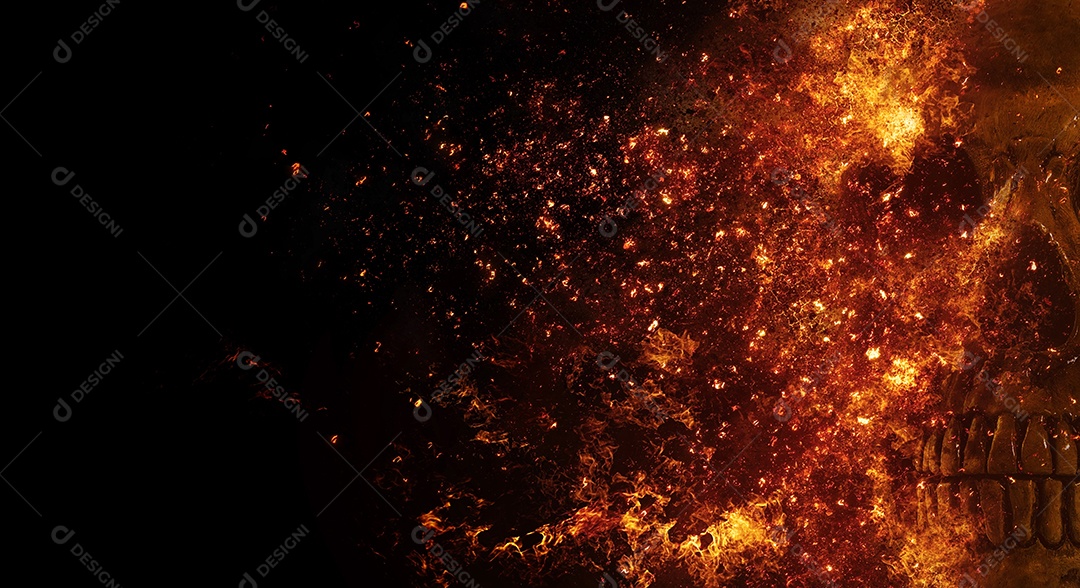 Crânio caveira sobre fundo isolado