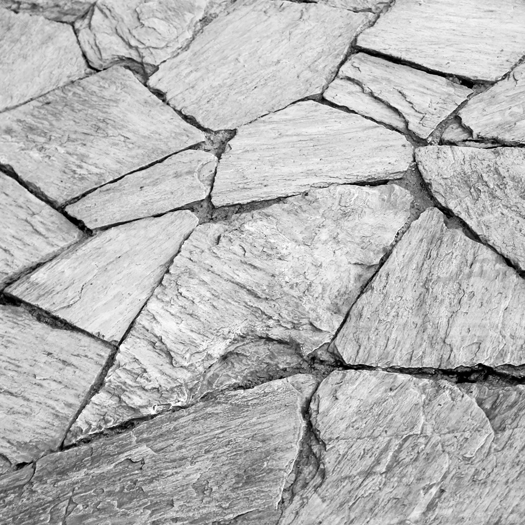 Textura de fundo preto e branco da parede de pedra