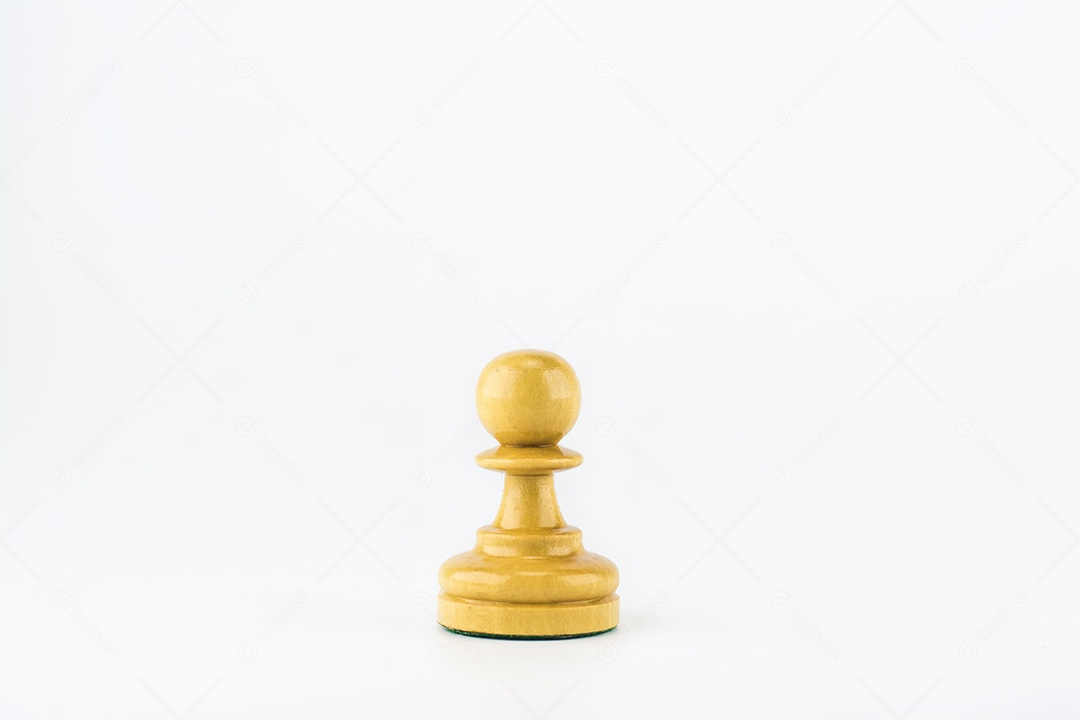 figura de xadrez em fundo branco