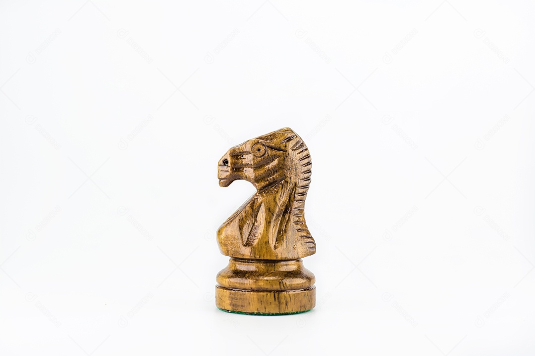 figura de xadrez em fundo branco