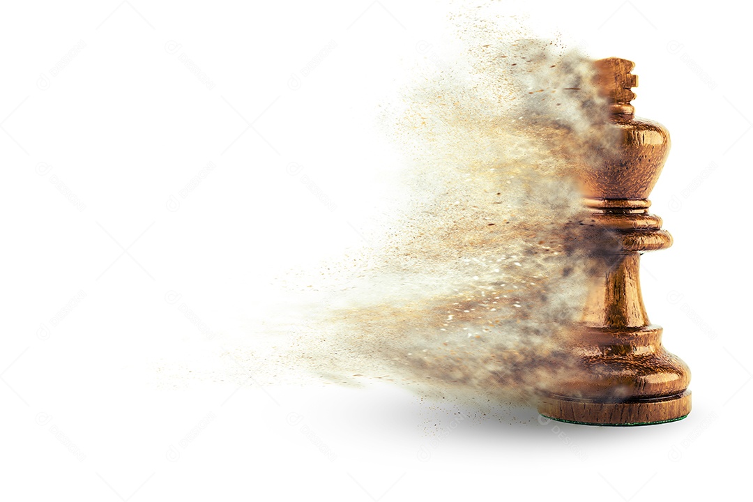 figura de xadrez em fundo branco