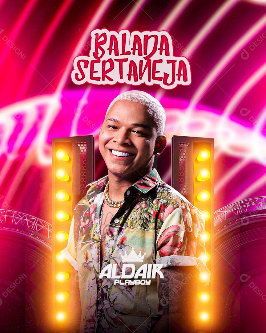 Flyer Show Aldair Palyboy Social Media PSD Editável