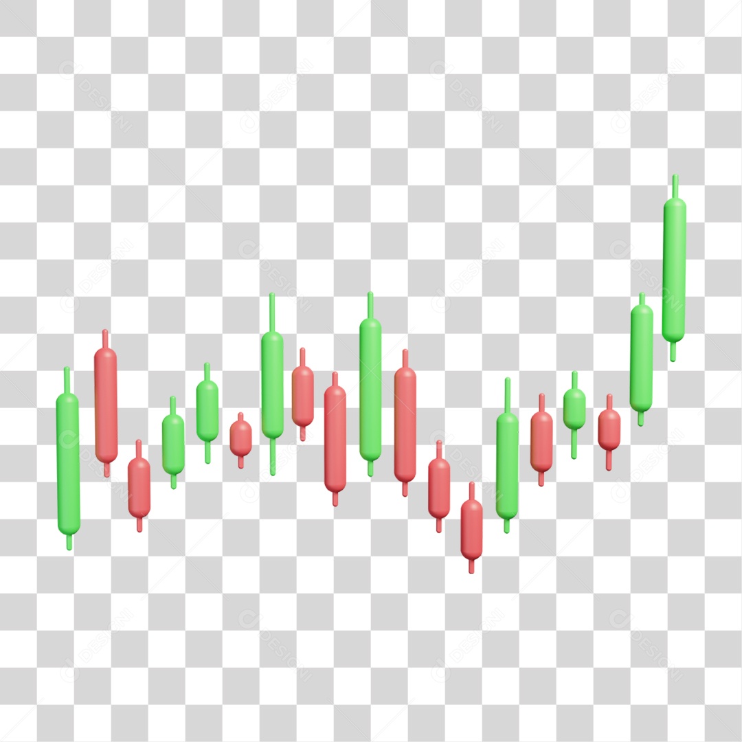 Gráficos Ações Crescimento PNG Transparente