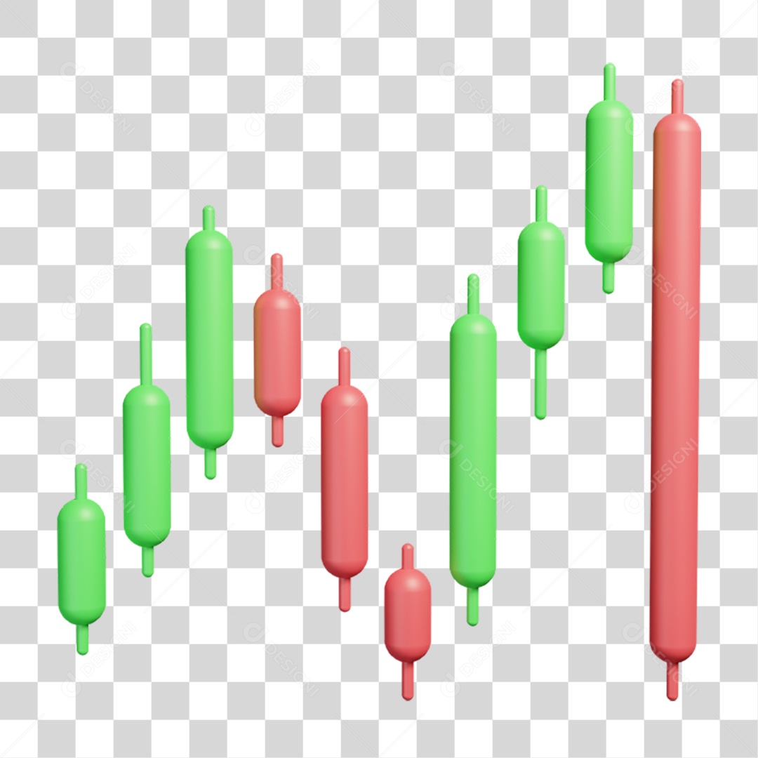 Gráficos Ações Crescimento PNG Transparente