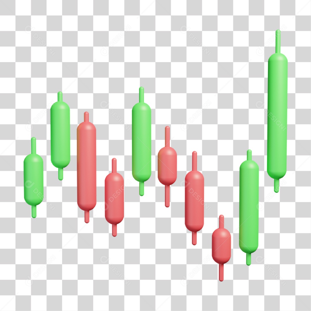 Gráficos Ações Crescimento PNG Transparente