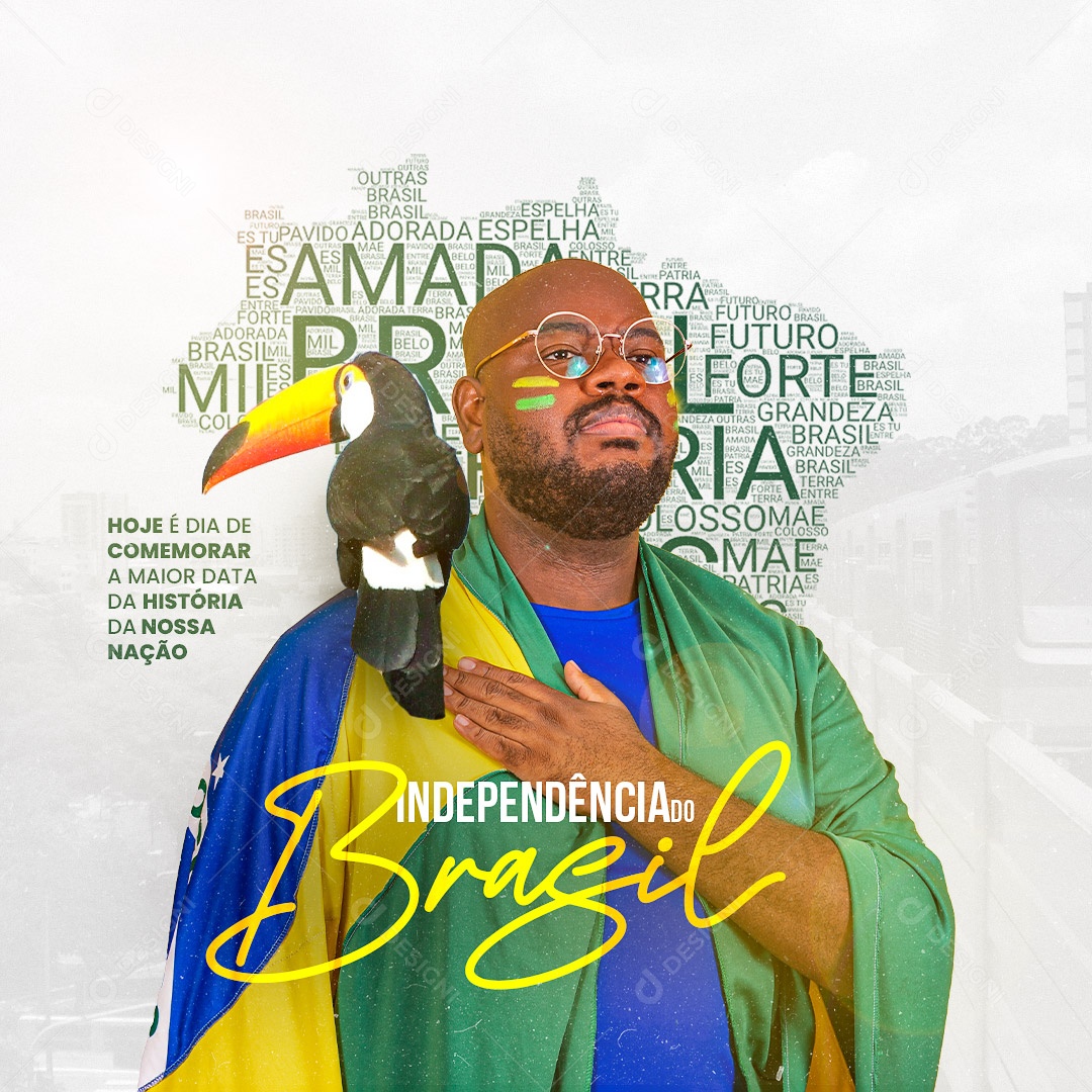 Social Media Dia da Independência do Brasil 07 de Setembro PSD Editável