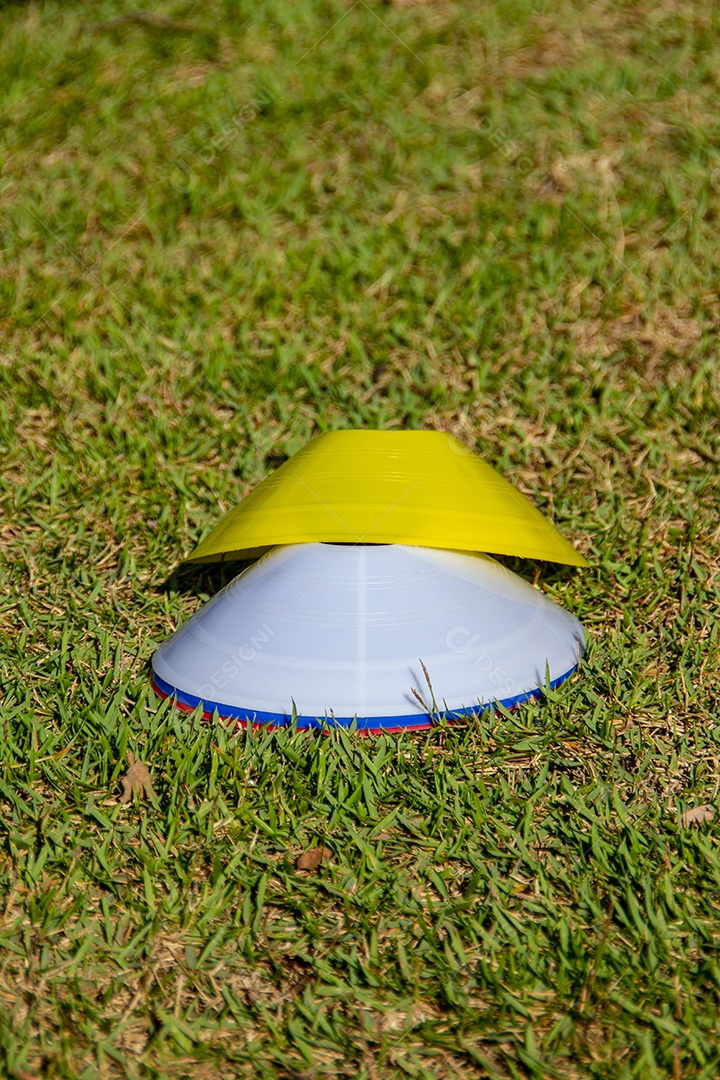 disco para exercícios na grama no rio de janeiro Brasil.