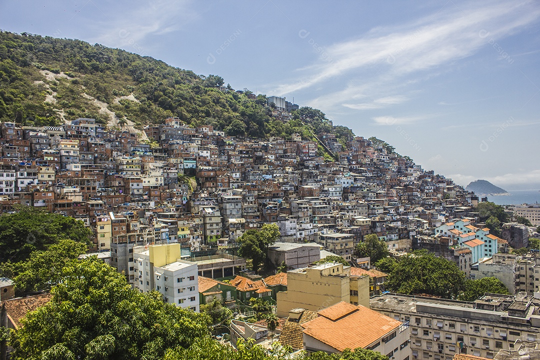 Favela do Cantagalo no Rio de Janeiro Brasil.