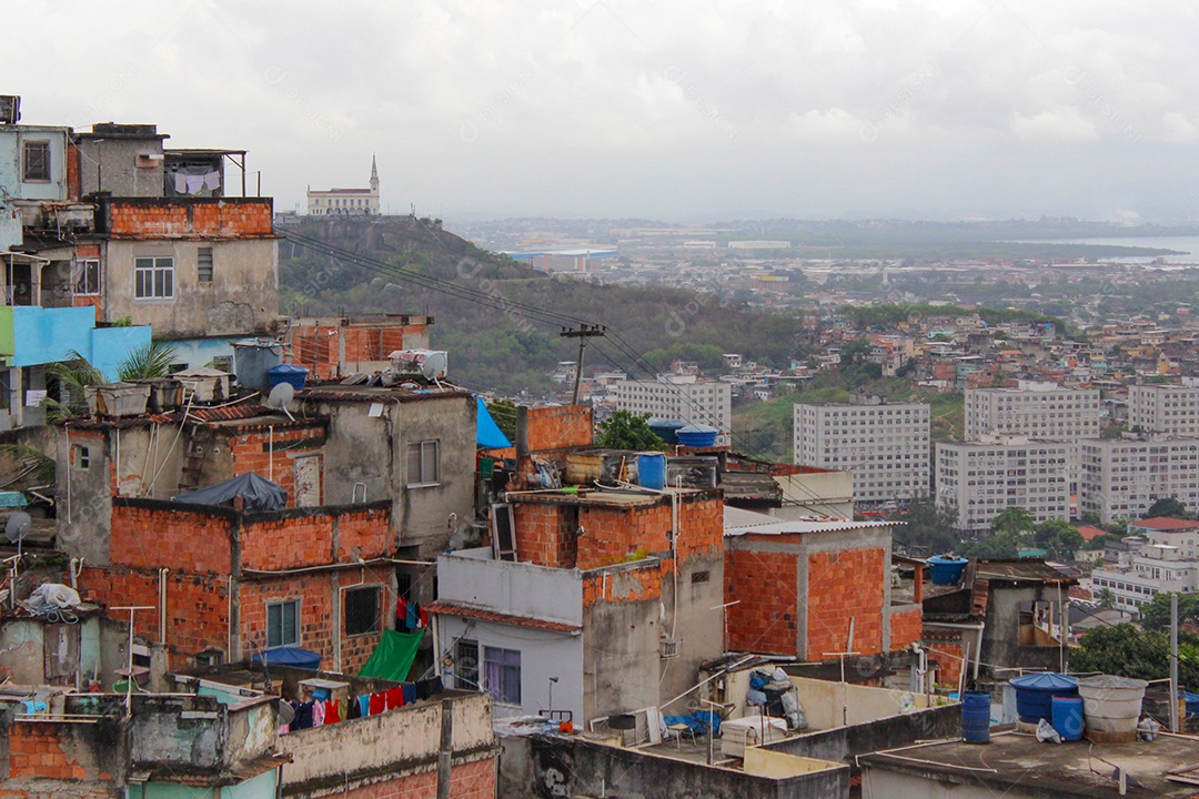 complexo de favelas alemão (Complexo do Alemão) no rio de janeiro brasil.