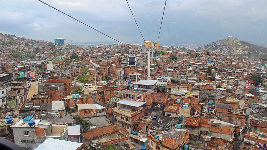 complexo de favelas alemão (Complexo do Alemão) no rio de janeiro brasil.