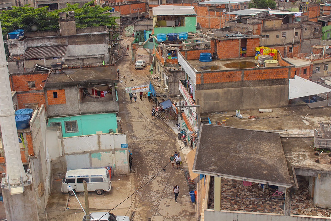 complexo de favelas alemão (Complexo do Alemão) no rio de janeiro brasil.