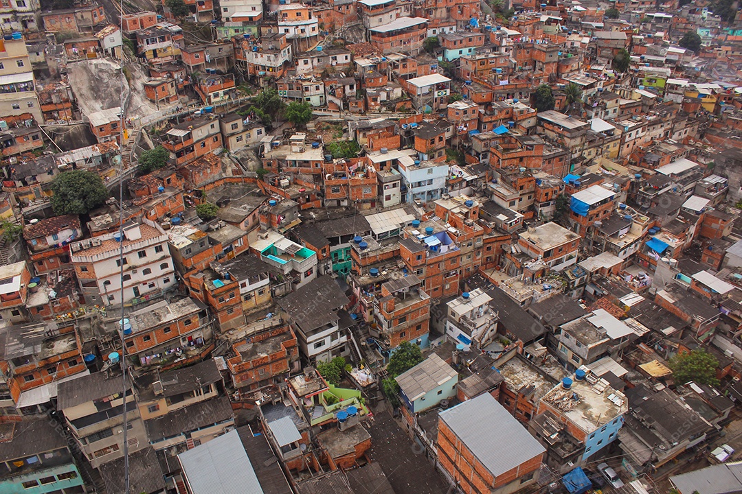 complexo de favelas alemão (Complexo do Alemão) no rio de janeiro brasil.