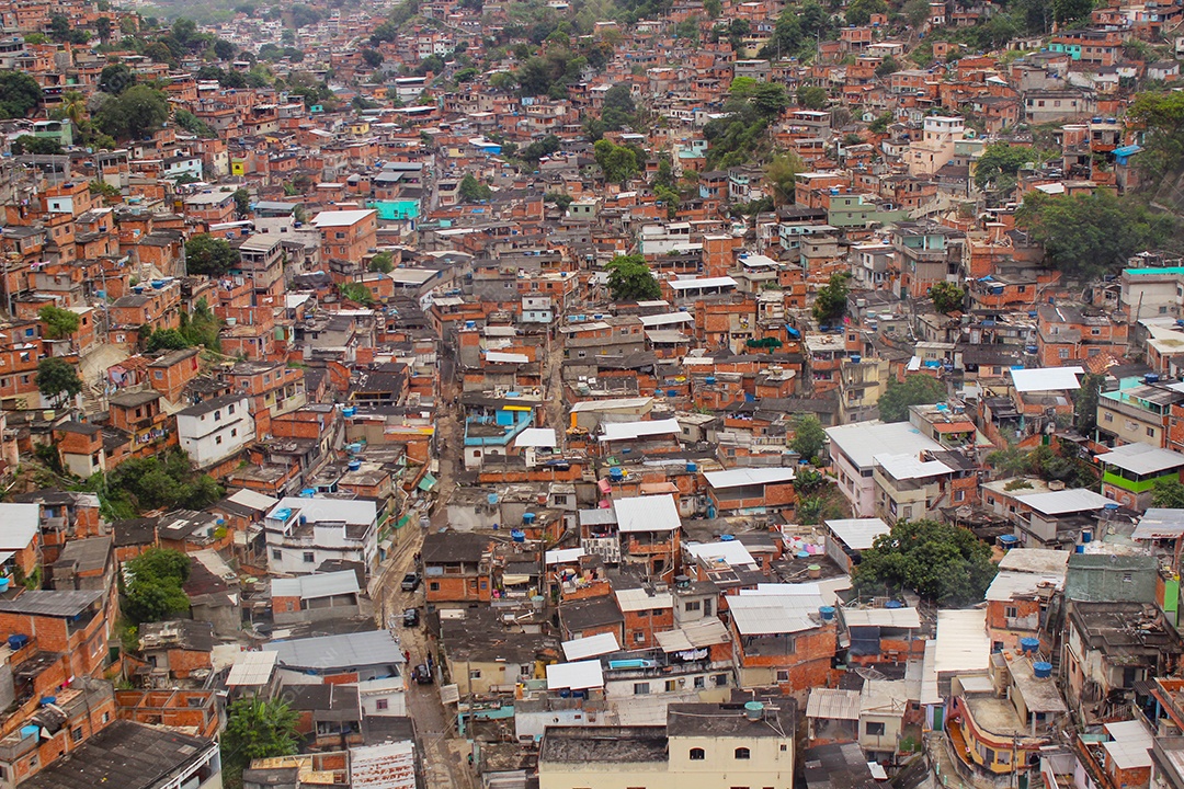 complexo de favelas alemão (Complexo do Alemão) no rio de janeiro brasil.