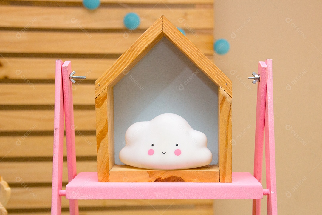 nuvem usada para decorar uma festa infantil no rio de janeiro.