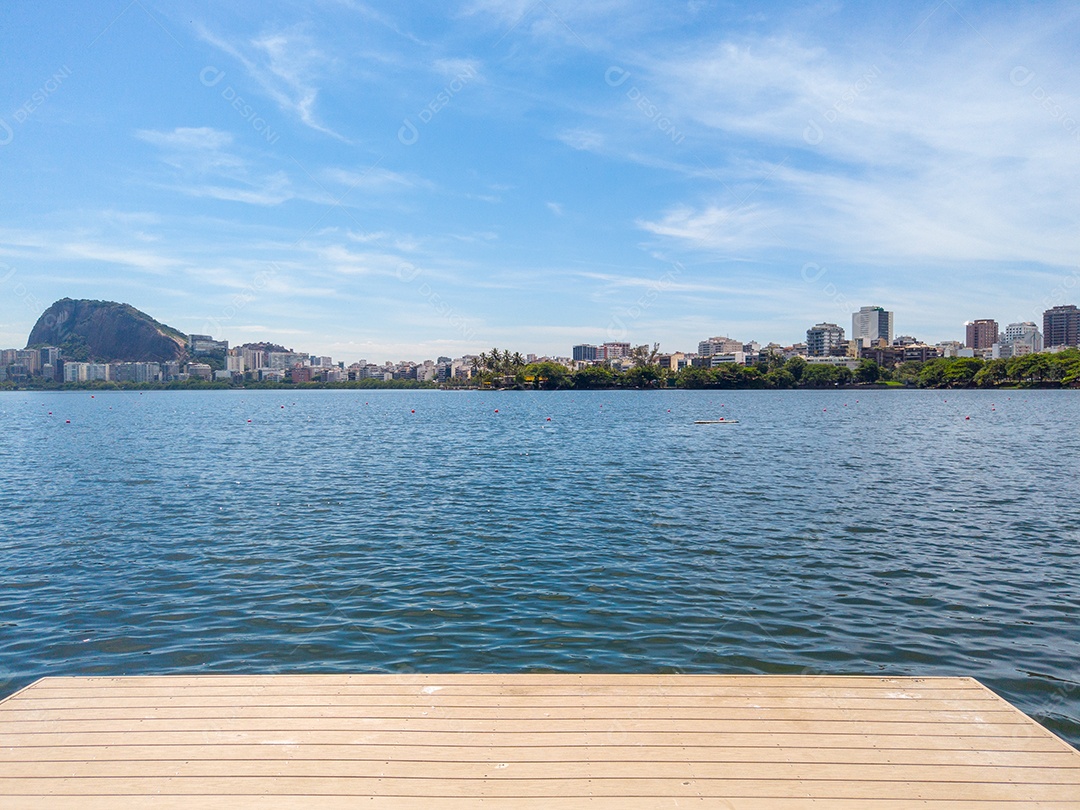 Lagoa Rodrigo de Freitas no rio de janeiro Brasil.