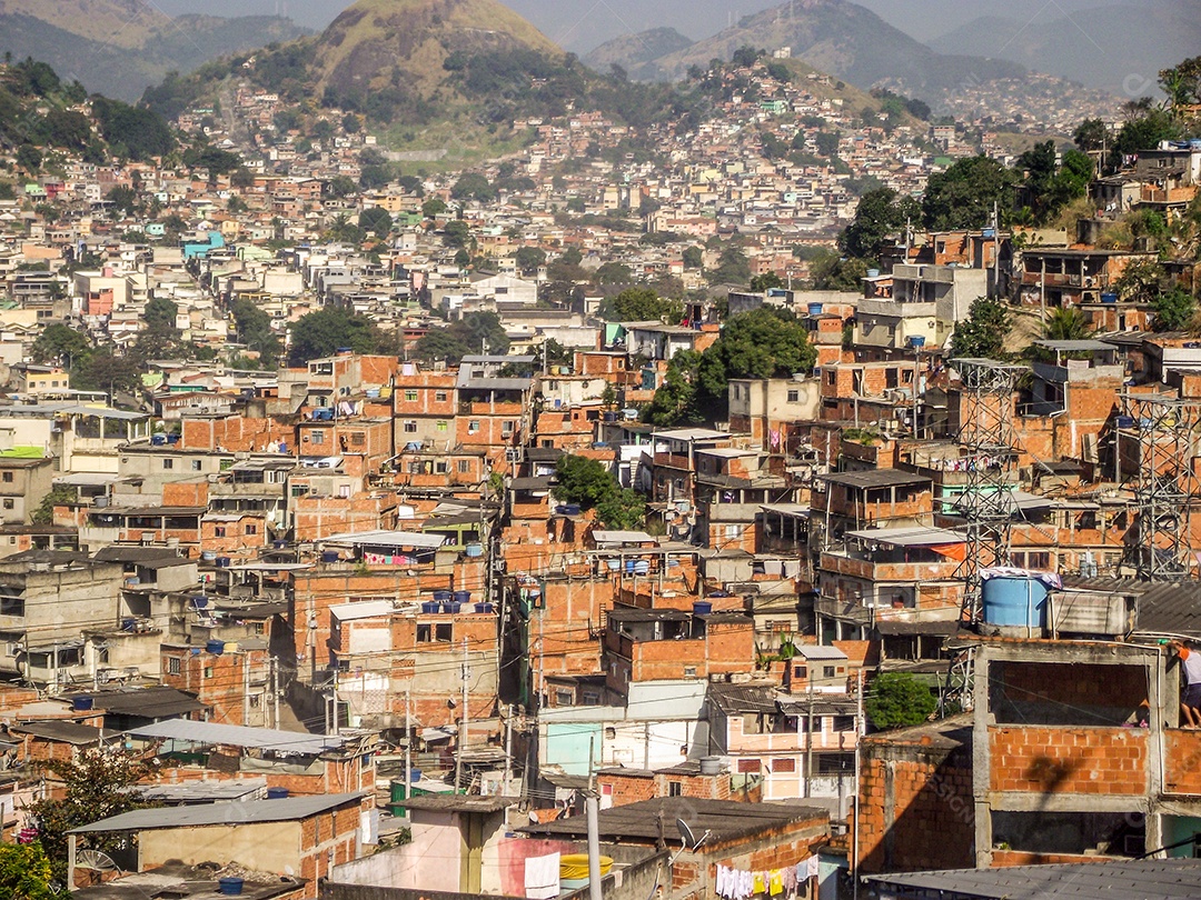 complexo de favelas alemão (Complexo do Alemão) no rio de janeiro brasil.