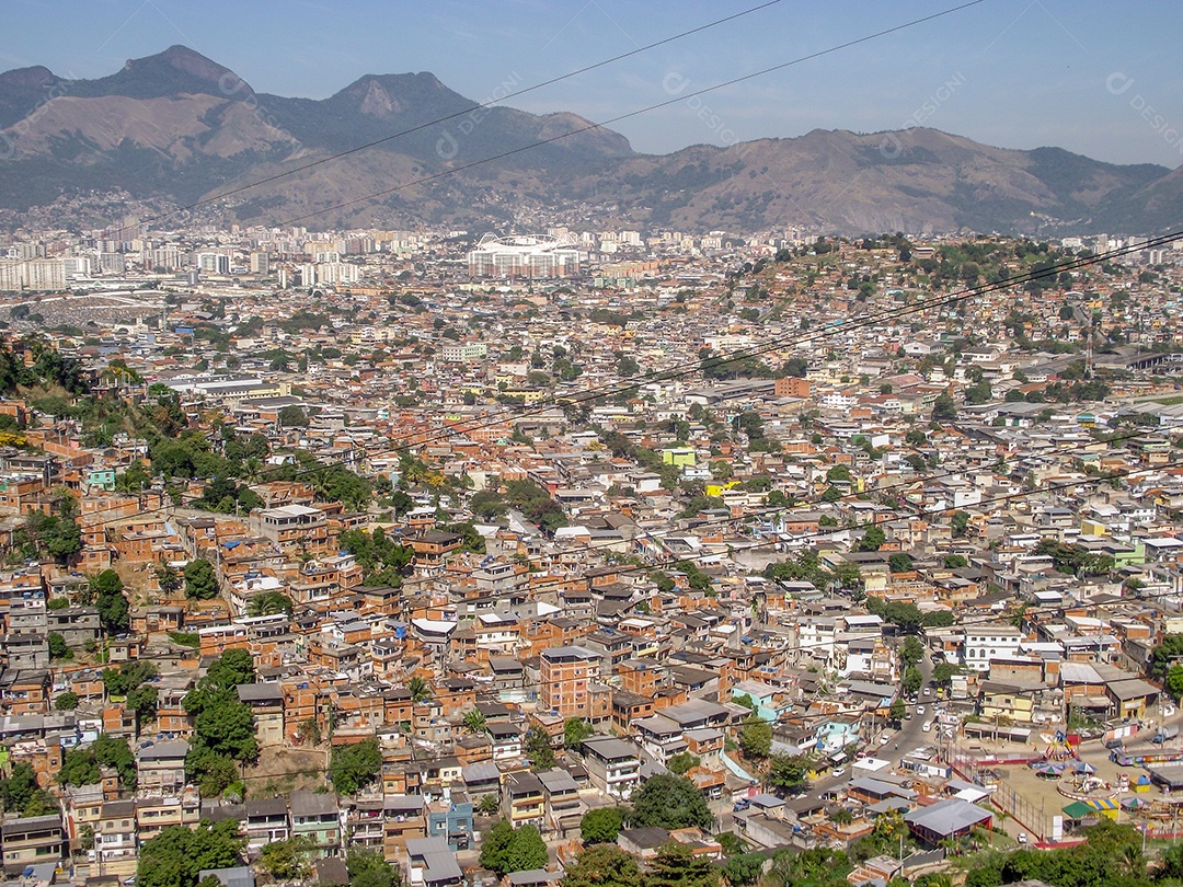 complexo de favelas alemão (Complexo do Alemão) no rio de janeiro brasil.