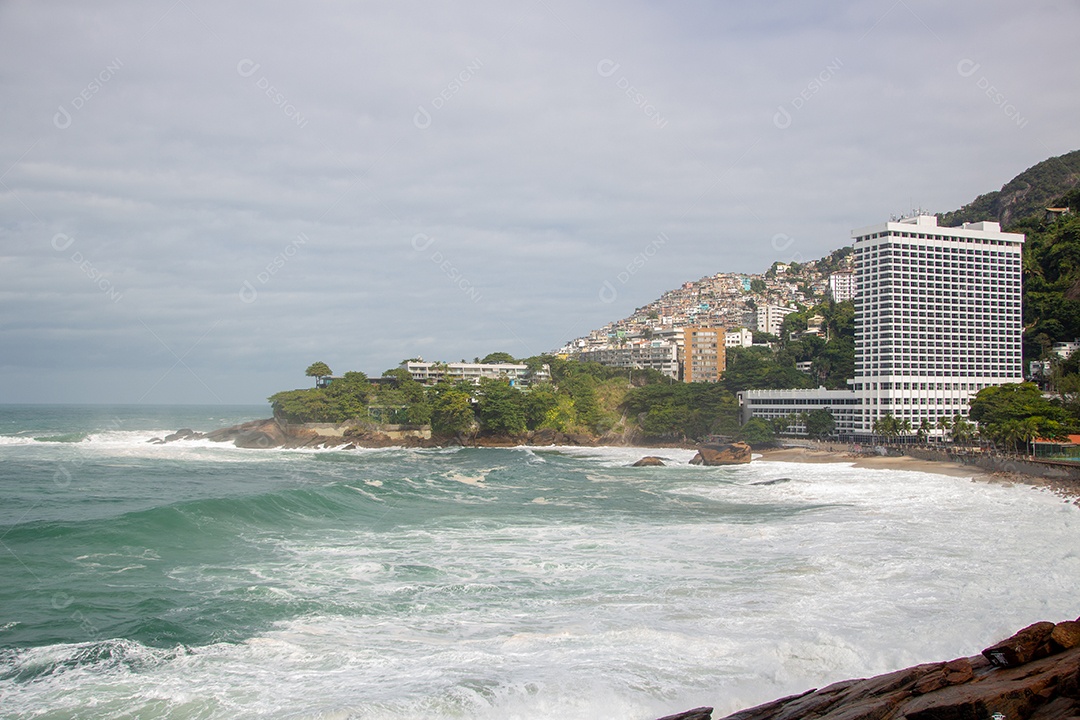 Praia do Vidigal (Sheraton Beach) no Rio de Janeiro Brasil.