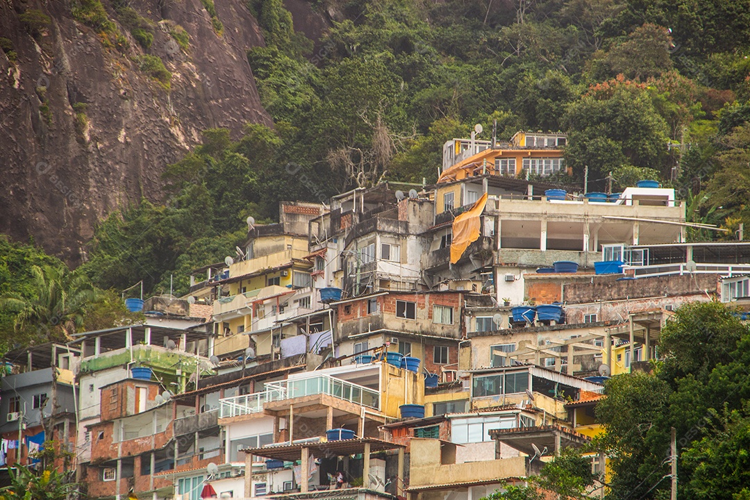 Favela Sky Farm no Rio de Janeiro Brasil.