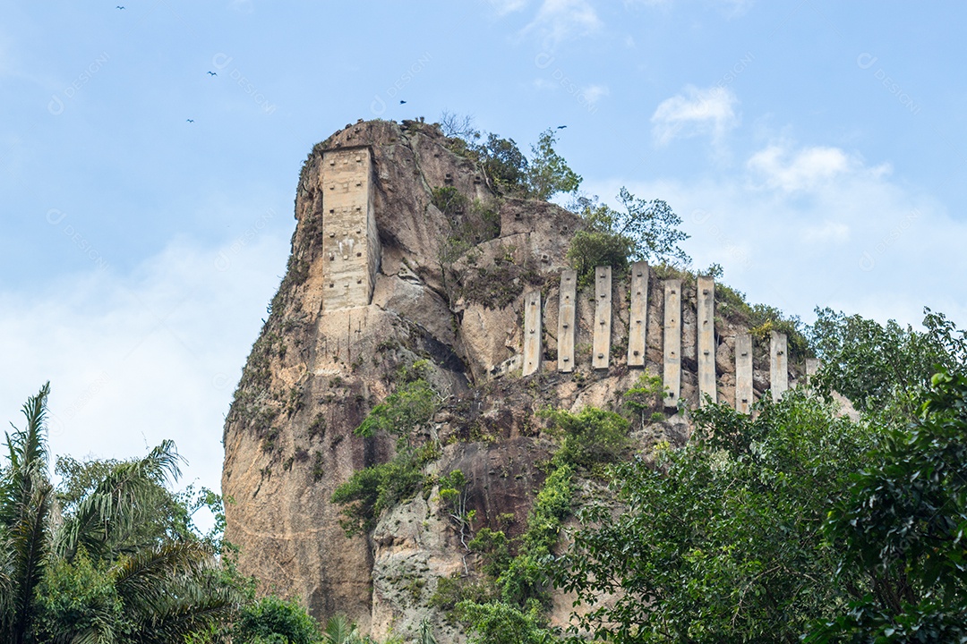 Pico da agulha de Inhanga em Copacabana no Rio de Janeiro Brasil