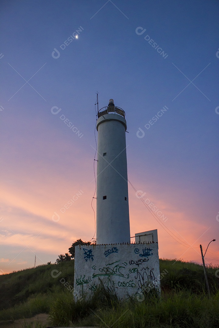 Farol do ponto negro em Marica