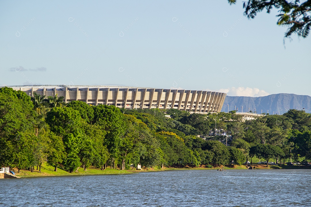 Lagoa da Pampulha (Lagoa da Pampulha) em Minas Gerais no Brasil.