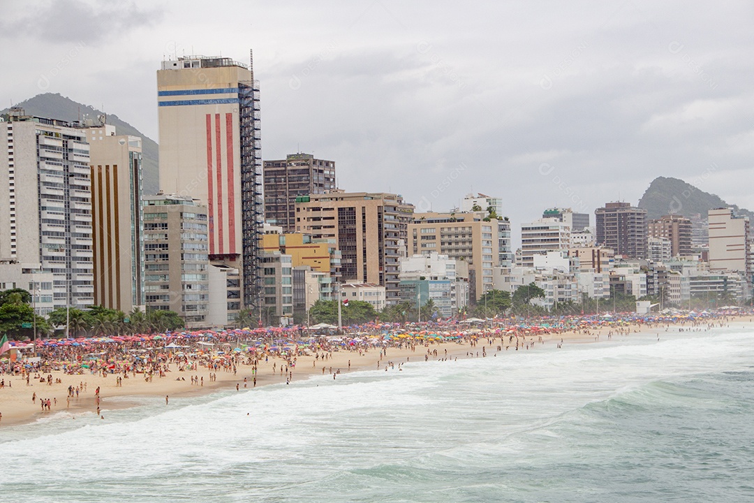 Praia do Leblon no Rio de Janeiro Brasil.