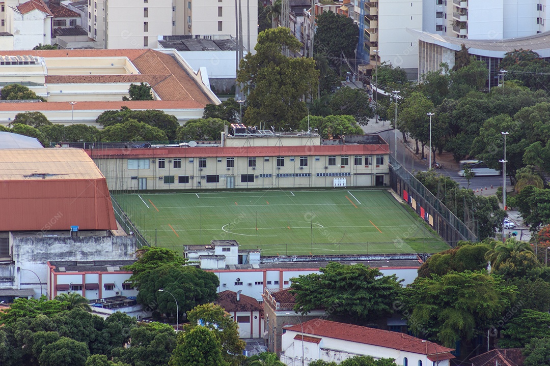 trilha visual ouriço trilhageneral severiano, campo de treinos do Botafogo Soccer Regattas no Rio de Janeiro.