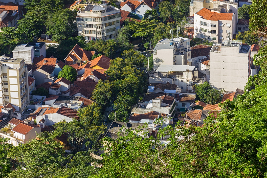 vista do topo do Morro da Urca no Rio de Janeiro Brasil.