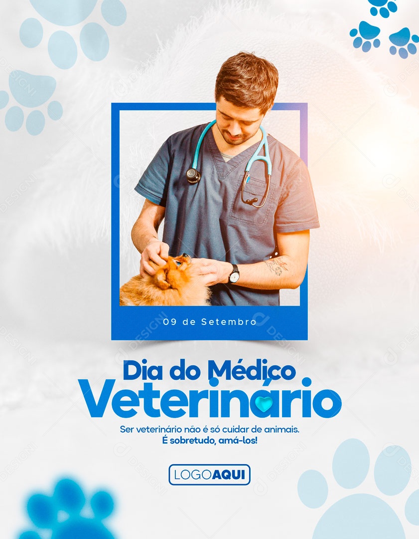 Dia Do Médico Veterinário 09 De Setembro Data Comemorativa Social Media PSD Editável