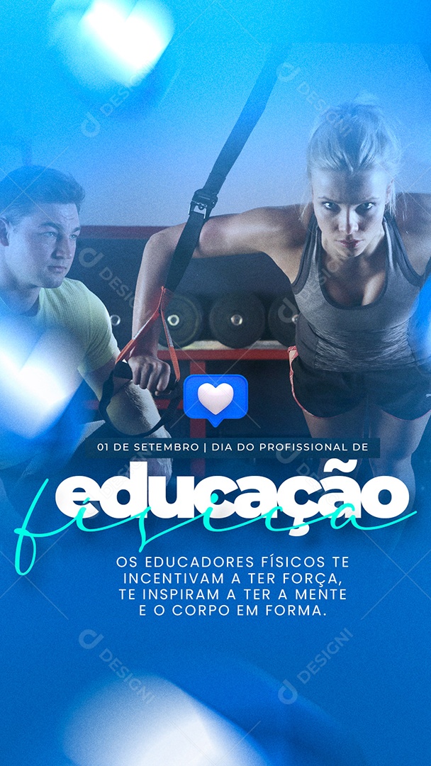 Story Os educadores físicos te incentiva Dia Do Profissional Da Educação Física Social Media PSD Editável