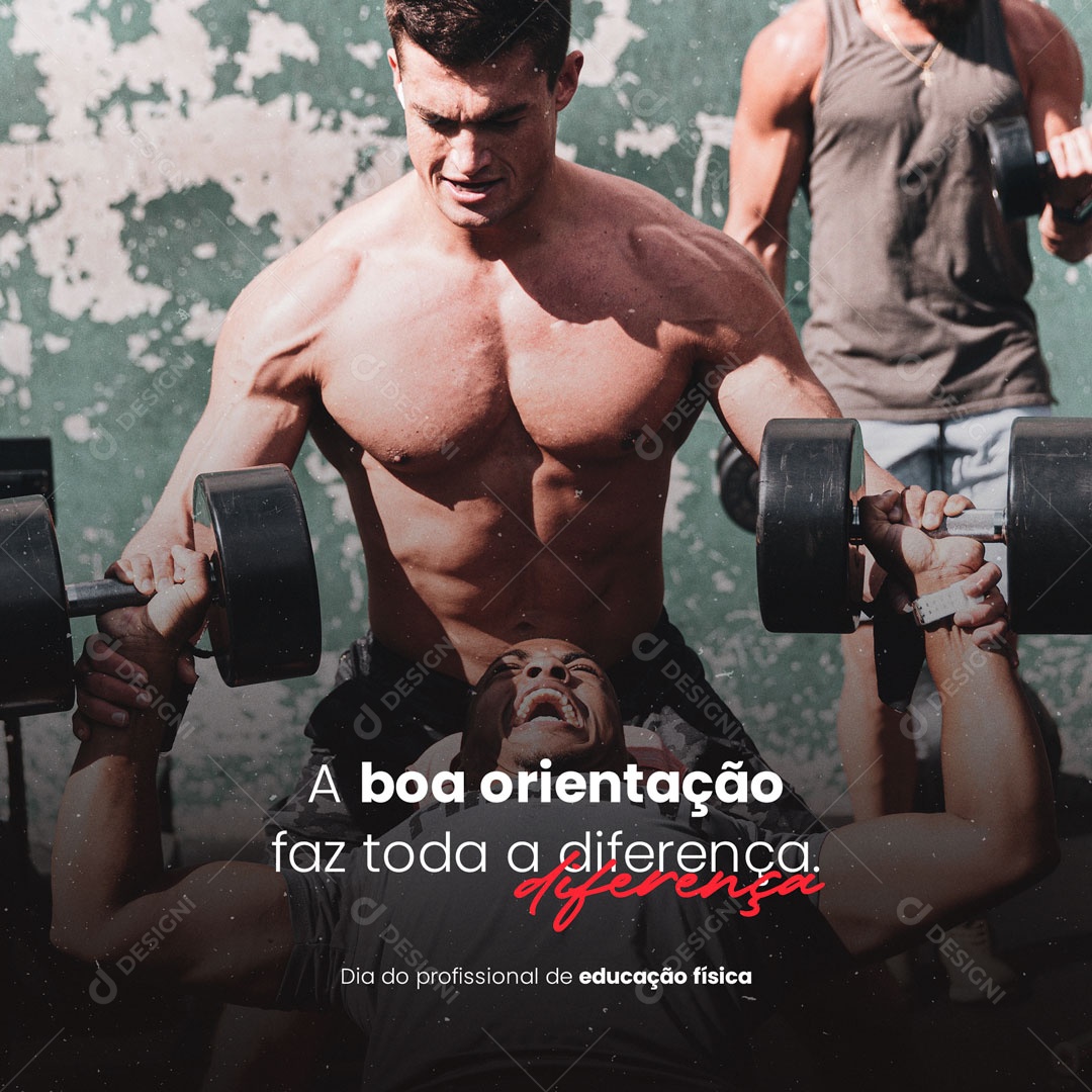Dia do Profissional de Educação Física A Boa Orientação Faz Toda a Diferença Social Media PSD Editável