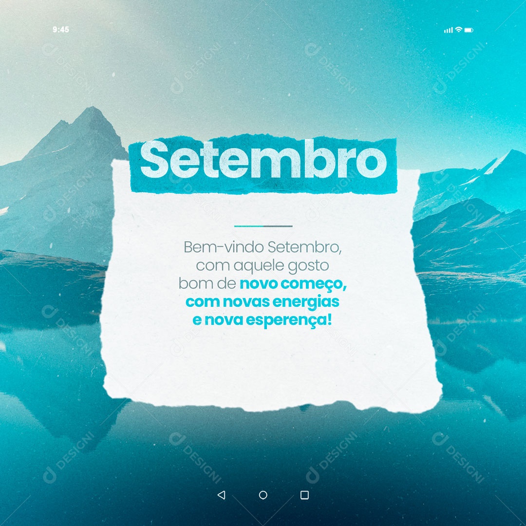 Bem Vindo Mês de Setembro Social Media PSD Editável