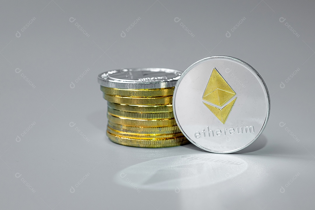Pilha de moedas criptográficas Silver Ethereum (ETC), Crypto is Digito