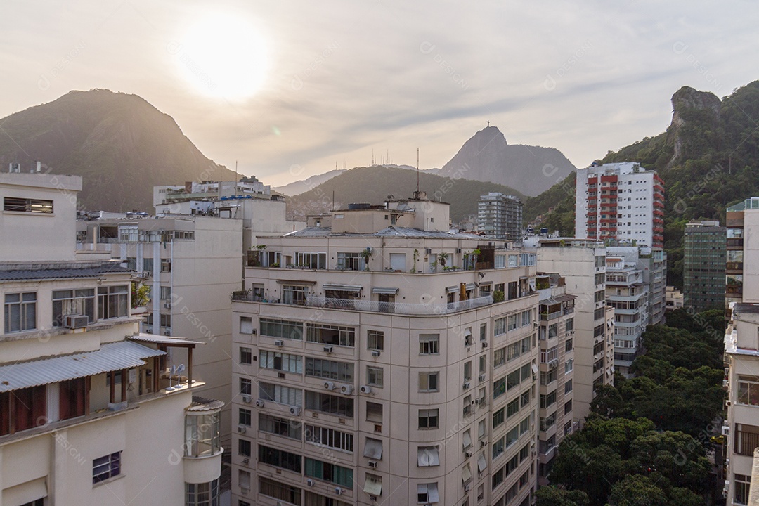 vista do bairro de Copacabana no Rio de Janeiro Brasil.