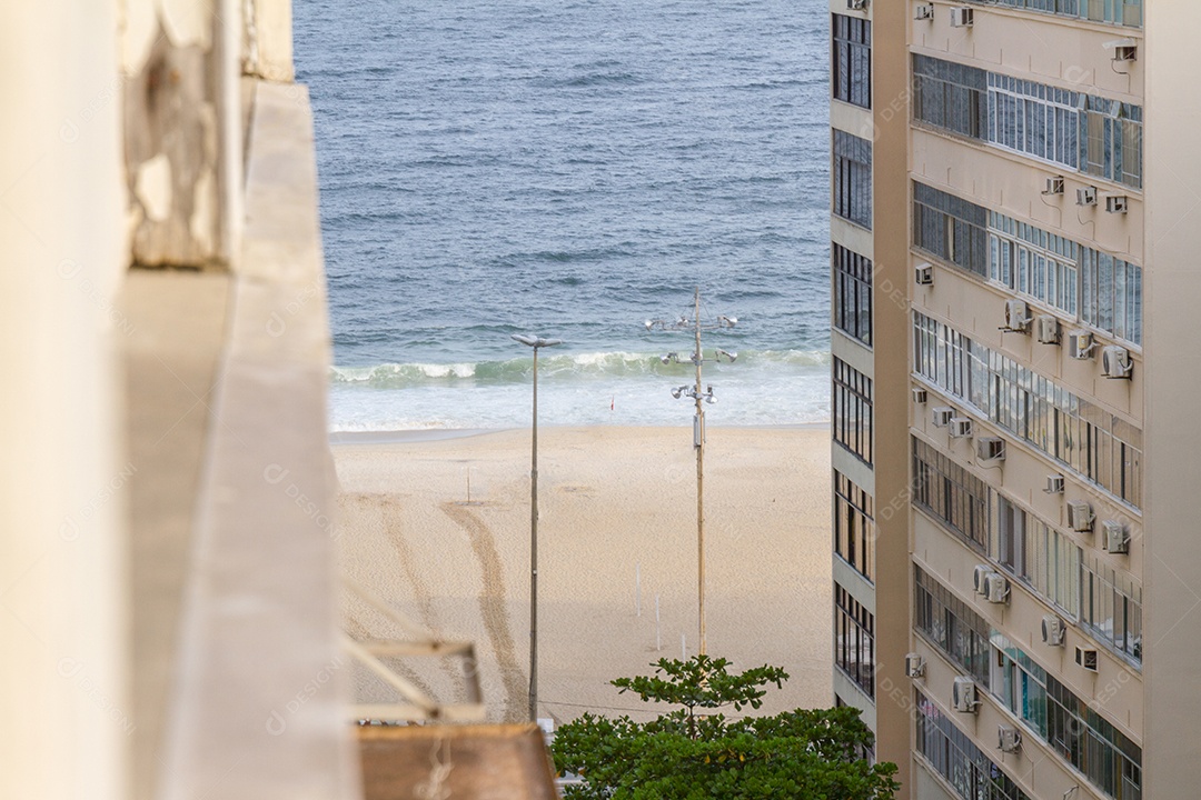 Praia de Copacabana no Rio de Janeiro Brasil.