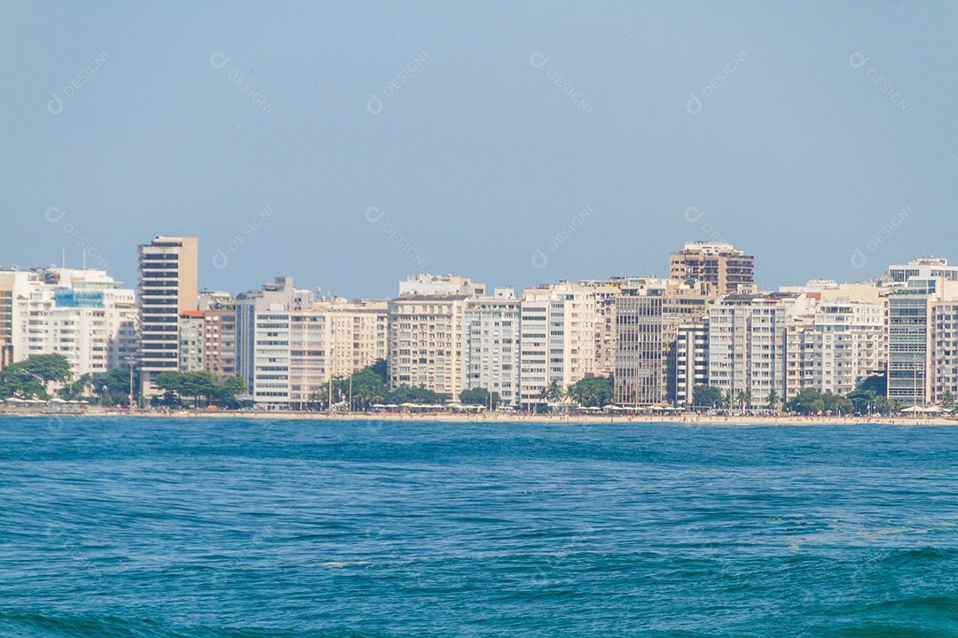 Praia de Copacabana no Rio de Janeiro Brasil.