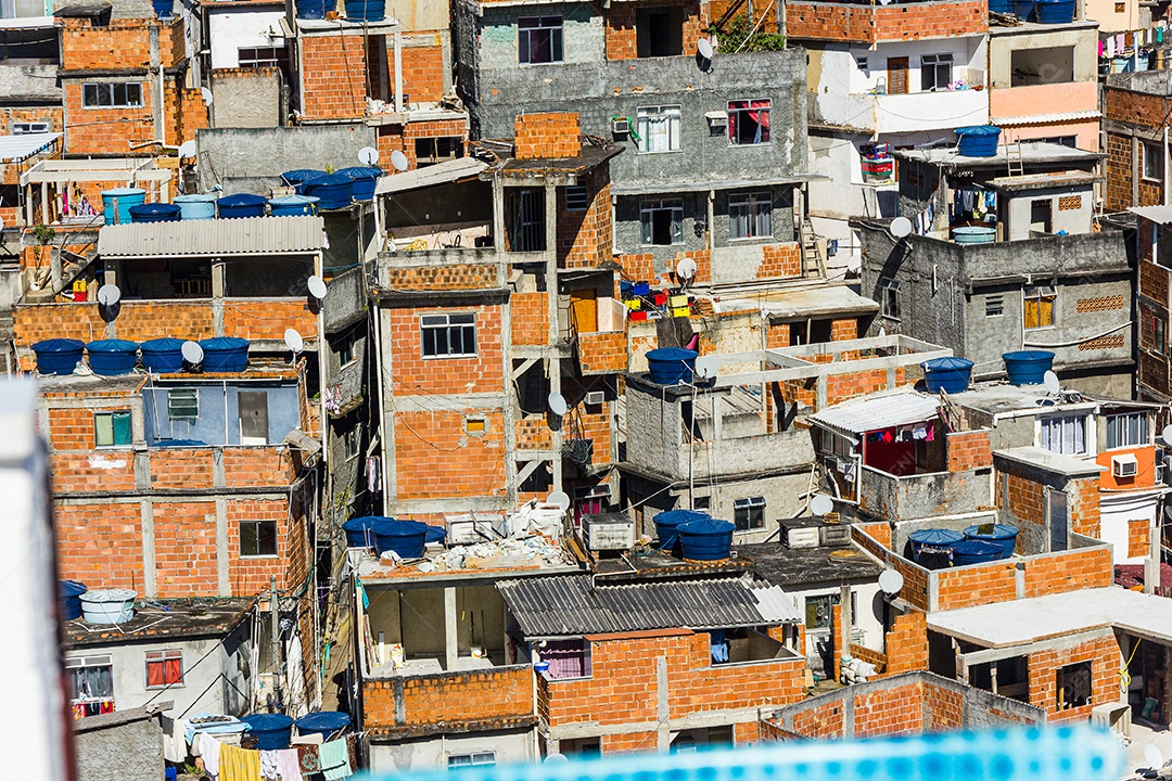 vista do topo do morro do cantagalo em ipanema no rio de janeiro.