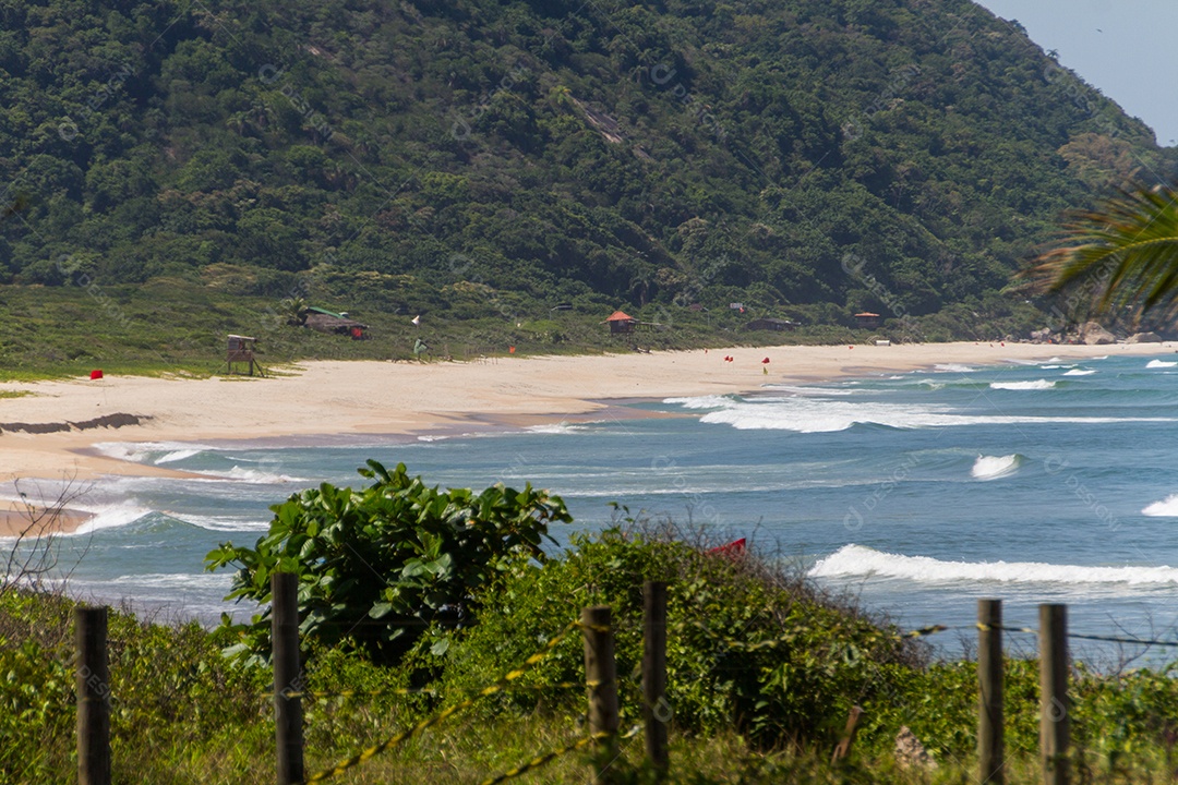 Praia de Grumari na zona oeste do rio de janeiro.