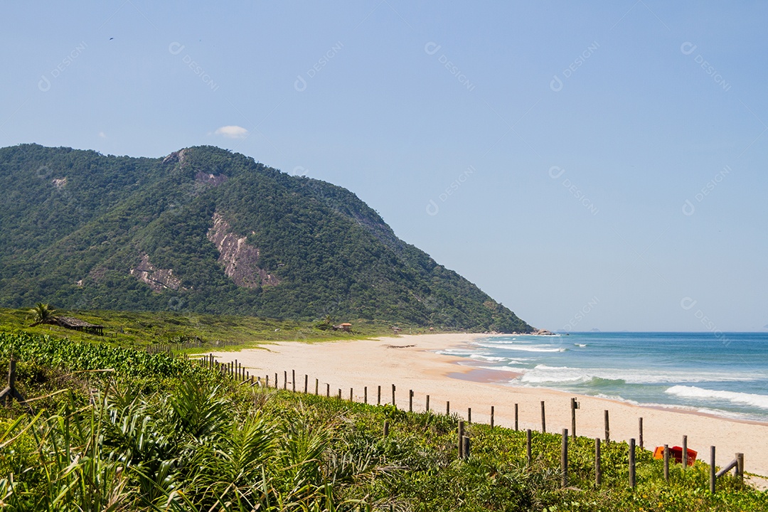 Praia de Grumari na zona oeste do rio de janeiro.