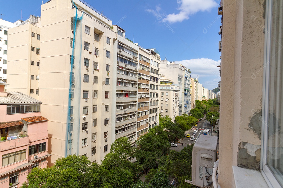 edifícios no bairro de Copacabana, no Rio de Janeiro.